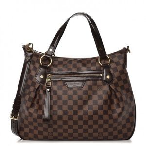 Louis Vuitton Authentic Damier Ebene Evora Bag